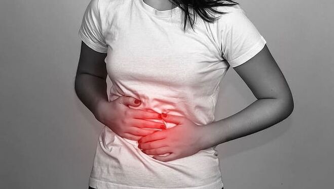Abdominal pain is a frequent accompaniment of the presence of parasites in the intestines. 